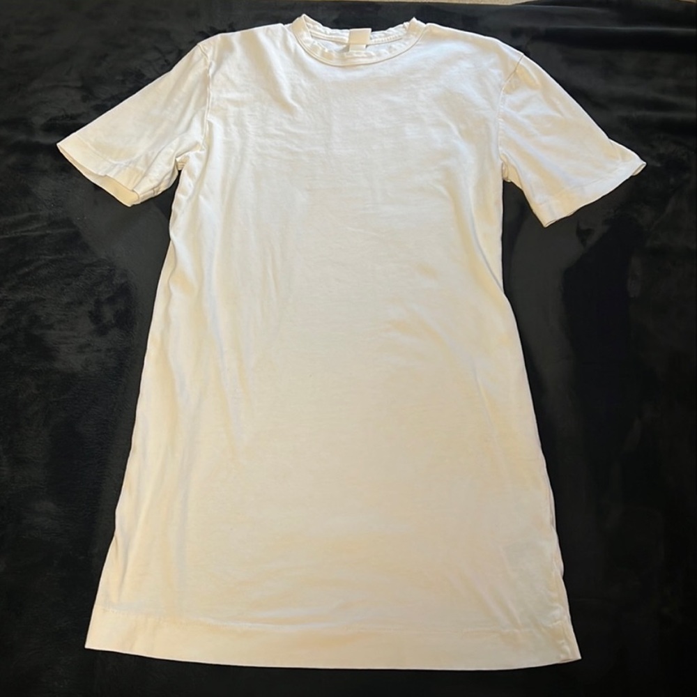H&M Oversized white T-shirt dress